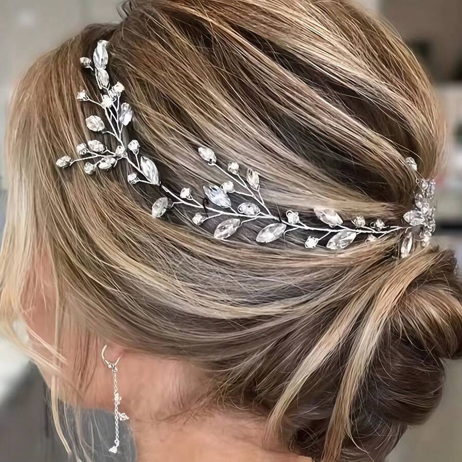 1pc Casual Party Elegant ABS Plastic (ABS Resin) Headband Bridal Wedding Hair Accessory All Season - Multicolor - View 1