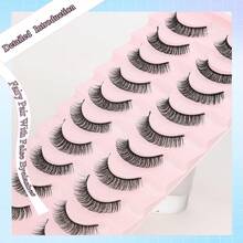 10 Pairs Natural False Eyelashes, Fluffy And Delicate, Suitable For Daily Use, Realistic Eyelashes, Suitable For Daily Use - Black - View 6