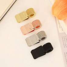 Hand Account Fixed Spring Pen Clip Stationery Portable Notebook Book Holder Electroplated Manganese Pen Clip Accessories, Holiday Gifts, Student Stationery, Return To School Gifts, Art Supplies, Etc. Back To School Supplies, - Single Piece - View 2