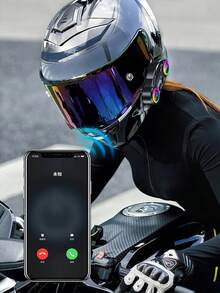 1/2pcs Motorcycle Helmet Headset, 500m Dual-Person Wireless Intercom, 1000mAh Battery, Helmet Headset Design, Waterproof Noise Reduction, Motorcycle Communication, High-Quality Audio, Motorcycle Bluetooth Headset, Best Gift For Halloween And Christmas - Y13 Pro - View 4