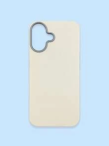 1pc 4-Color Optional Solid Color Lychee Texture Faux Leather Large Window Phone Case, Ins Premium Minimalist Business Solid Color Leather Texture, A Classic Black / B Beige White / C Premium Gray / D Caramel Brown, Faux Leather Matte Lens Raised Full Coverage Anti-Drop Soft Shell, Autumn/Winter Commute Versatile, Suitable For Personal Use And Gift; Compatible With IPhone Case & Galaxy Case, Compatible With IPhone 17 - Multicolor - View 113