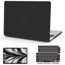 Compatible With MacBook Air 13.6 Inch Case M5 M4 M3 M2 2026-2022, 3 Pieces Protective Kit With Sparkly Clear Hard Shell Case, Screen Protector & EU/US Keyboard Films, Includes 1 EU + 1 US Layout, Glitter Transparent Cover, A3449 A3240 A3113 A2681 - View 11