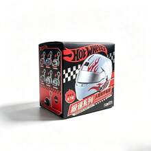 Mattel هوت ويلز - سلسلة السرعة صندوق عمياء قلادة خوذة 1:48 7 أنماط سلسلة مفاتيح معدنية لعبة للأولاد سحر حقيبة الظهر لعشاق الدراجات النارية - متعدد الألوان - مشاهدة 11