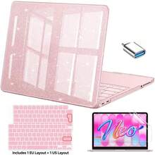Default Crystal Blush/Clear Crystal/Citrus Crystal/Indigo Crystal/Black Crystal/Shiny Clear/Shiny Blush/Shiny Black/4-In-1 Set PC (Polycarbonate) Computer Case - View 2