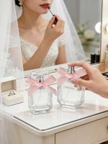 Press-Release Clear Perfume Bottle With Butterfly Festival-Gift Funnel, Dropper, Pump Head,Reusable Perfume Atomizer Spray Bottles,Back To School Gift - Multicolor - View 3