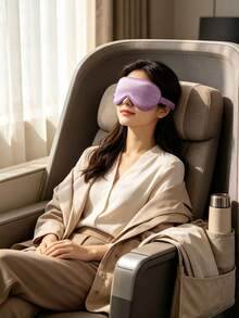 10/1pc Silk Texture Sleep Eye Mask, Elastic Travel Eye Mask With Light-Blocking Function, Pure Silk Material Sleep Eye Mask, Double-Layer Silk Filled Elastic Band Design, Suitable For Men And Women. Excellent Gift For Family Christmas Home Decor - Multiple Styles - View 10