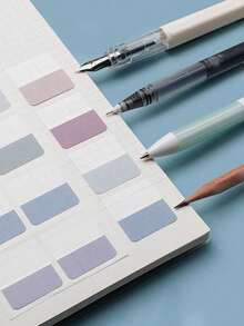 12-120pcs Pastel Color Index Tabs Sticky Notes, Self Adhesive Page Markers, Book Annotation Tabs, Bookmark Labels For Study Notes, Notebook, Document Classification, Office School Supplies - A - View 11