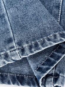 Youth Girl Spring Washed Denim Jeans, Spring Fashion New Style - Blue - View 6