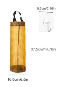 Hanging Plastic Bag Storage Rack Organizer Convenient Garbage Bag Storage Bag Mesh Plastic Bag Holder For Ourdoor Camping Behind Door Storage Kitchen Storage Storage Organizer Home Kitchen Decor Kitchen Essentials Bathroom Kitchen Accessories - Multicolor - View 9