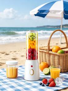1pc Portable Juicer Blender With Mixing Cup, Dual Cup Design Option, USB Rechargeable Juice Cup, Multi-Function For Student & Home Use, Suitable For Making Smoothies, Milkshakes, Juices, Ideal For Kitchen, Home, Travel, Practical New Year & Christmas Gift (For Women) - Multicolor - View 13