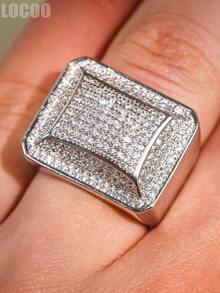 1pc Elegant Cubic Zirconia Ring For Women, Wedding Engagement Party Jewelry, Valentine's Day Gift - 1# - View 9