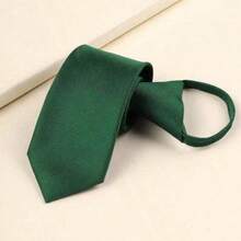 1pc Solid Color Casual Street Office Polyester (Polyester) Burgundy Black Fine Check Necktie For Men And Women All Seasons - Multicolor - View 9