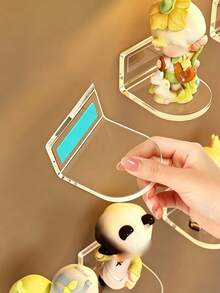 Wall-Mounted Figure Display Shelf, No-Drill Design, Doll Storage Box, Acrylic Wall Decor Storage Rack, Figure Display Box, Suitable For Figure Standees, Figurines And Cute Beads Storage Box, Space-Saving Home Decor Storage Rack - Multicolor - View 5