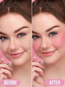MISSLYN 2Pcs TREAT ME SWEET Velvet Powder Blush & Juicy Cheeks Powder Blush, Silky Blendable Pigment, Natural Velvet Flush, Face Palette Cheek/Contour, Daily/Summer/Party, Y2K/Soft Glam/Beach, Blush Set,Halloween Makeup - #20+#251 - View 6