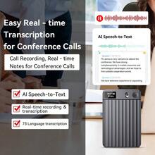 LIGE's New Smart Recording Card Supports Playback, Speech-To-Text, Text Translation, Meeting And Phone Recording, And Real-Time Recording A Slim, Portable, And Versatile Recording Card. - View 8