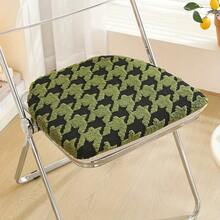 1pc Thick Padded Houndstooth Seat Cushion, Cozy Fluffy Square Chair Pad, Multi‑Color Warm Cushion For Living Room Dining Room Home Decor - Seat Cushion - View 15