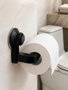2/1pc Strong Suction Cup Toilet Paper Holder, Space-Saving Toilet Paper Storage Rack, Reusable Suction Cup Design, Suitable For Bathroom/Shower, Ultra Non-Slip Design, Rust-Proof Plastic Material, Fits All Toilet Paper Sizes - Multicolor - View 6