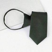 1pc Solid Color Casual Street Office Polyester (Polyester) Burgundy Black Fine Plaid Tie For Men And Women, All Seasons - Multicolor - View 5