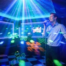 DJ 迪斯可投影燈,聲控派對燈,舞台燈,氛圍燈,附遙控器並支援 DMX512,適用於酒吧、KTV、婚禮、節慶、舞台表演、舞蹈、聖誕節、萬聖節、生日 - 英規插(220-240V) - 查看 6