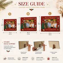Bingkai Foto Natal Kustom, Dekorasi Meja Kayu yang Dipersonalisasi, Ornamen Meja Liburan Bergaya Pedesaan, Kenang-kenangan Foto Kustom, Dekorasi Bingkai Foto Liburan dengan Teks yang Dapat Disesuaikan, Hadiah Natal untuk Keluarga, Hadiah Ulang Tahun, Hadiah Terbaik untuk Ibu, Ayah, Istri - MultiWarna - View 3