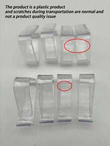 24/12/1pc Transparent Tablecloth Clips, Non-Slip Plastic Tablecloth Clips, Transparent Fabric Fixing Clips, Table Corner Fixers, Suitable For Home Dining, Restaurant, Family Gathering, Camping Outdoor Supplies, Kitchen Accessories - Multicolor - View 9