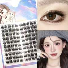 100pcs Lash Clusters, DIY Eyelash Extension Kit, Easy Removal And Application, Convenient For Home Use, Suitable For Parties And Events - White - View 7