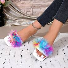 French Sweet Women's Summer New Fashion Versatile One-Strap Slide Sandals - White - View 2