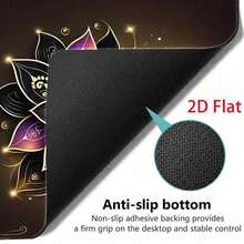 This Large 2D Mouse Pad Features A Beautiful Mandala Flower Design, A Mysterious Lotus Pattern, And An Elegant Art Deco Style. Perfect For New Year's Celebrations, It Boasts A Soft-Touch Surface That Is Stain-Resistant, Durable, And Comfortable. - Mouse Pad - View 5