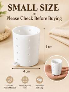 1pc Kitchen Utensil Holder With Drainage Spout, Sink Side Utensil Storage Box, Suitable For Forks, Spoons, Chopsticks And Kitchen Tools, Ventilated Countertop Storage Basket, Direct Drainage, Compact Kitchen Sink Storage Rack, Suitable For Home, Apartment, Dormitory Countertop Storage - View 12
