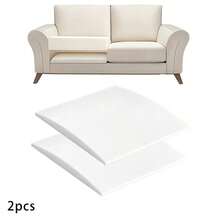 White Arched Foam Cushion 1/2/3pcs 20x20 Inch, High Density Curved Sofa Support Pad, For Living Room Sofa Sagging Repair - Multicolor - View 8