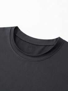 Men T-Shirt Co-Ords - Dark Grey - View 7