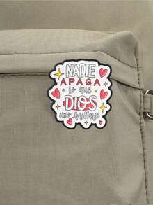 3pcs Spanish Christian Faith Quote Enamel Pin,Colorful Religious Inspirational Text Badge,Fashion Accessories For Clothes And Bags,Gift For Believers - Multicolor - View 8