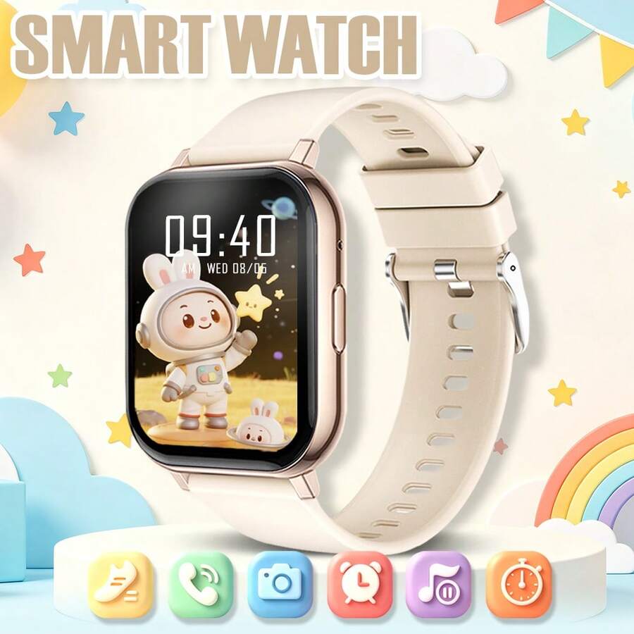 2026 Teenager Smart Watch, 180mAh Battery, Touch Screen, USB Interface, Pedometer, Calendar And Alarm--Multi-Color Silicone Strap, Sports Design, Perfect Gift For Halloween And Christmas, Fun Learning Tool, Fashionable Teenager Watch, Comfortable To Wear, Designed Specifically For Teenagers.