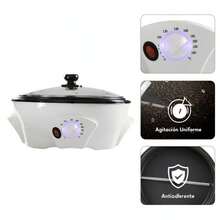 1.1lb Electric Coffee Bean Roaster For Home Use - White - View 7