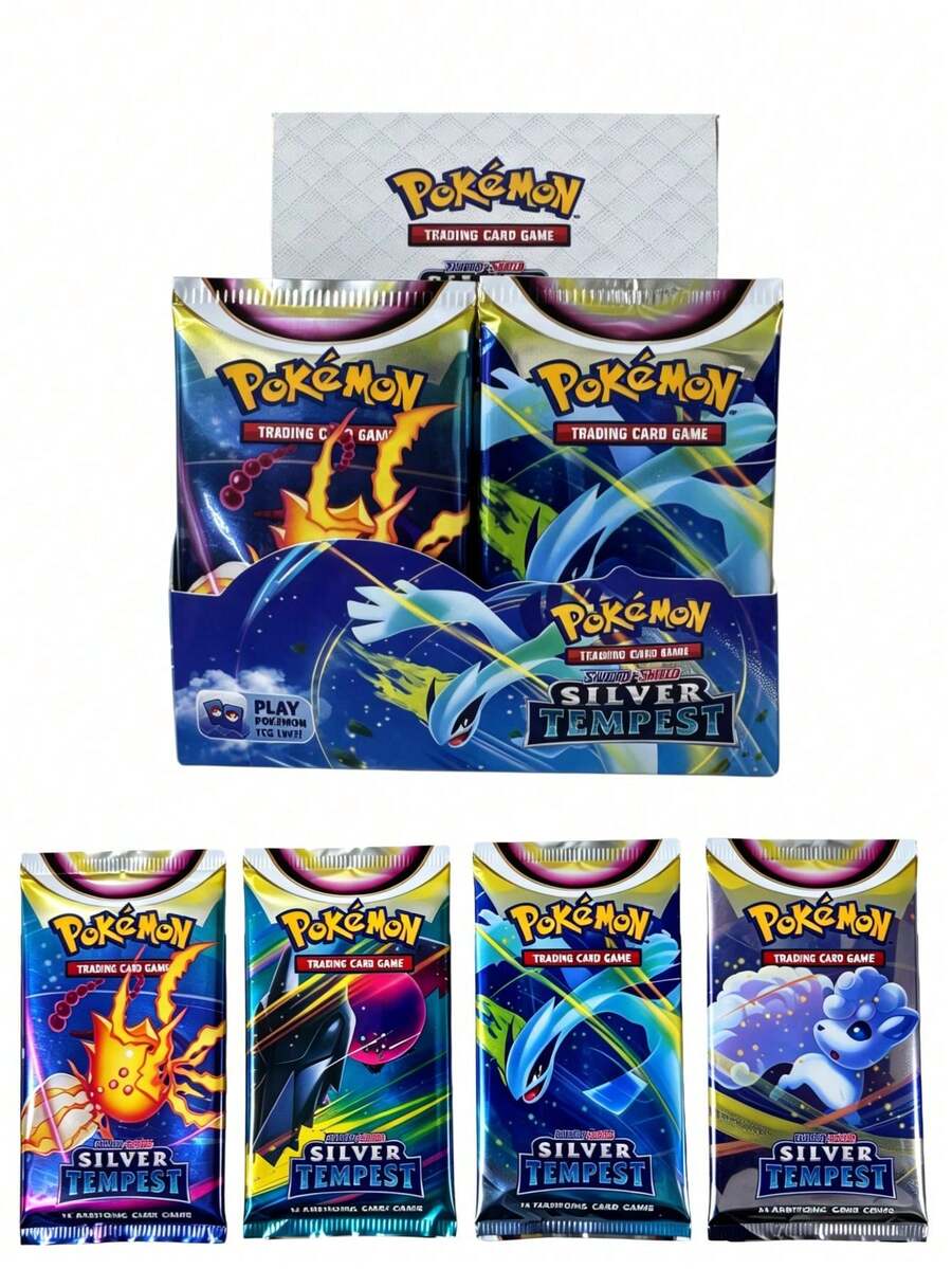 asmodee Pokemon 360/100pcs Vmax GX Vstar Cards, Creative Fun Anime Game Cards, Pocket Monsters, 10pcs/Pack, English Version, Sun & Moon Series, Prism Star, Card Expansion Pack, Rare Cards, Card Battle, Evolution, Tabletop Game, Holiday Gift, Party Favor, Christmas Gift, Classmate Gift - Multi-color - View 1