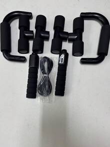 Fitness Set, Small Home Fitness Equipment Jump Rope, Grip Ab Roller Muscle - Multicolor - View 7