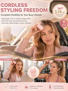 2027 New Wireless Root Volumizing Hair Clip, Heated Root Curler, Portable Bang Styling Tool, Type-C Charging, Dual Temperature Control, Wireless Root Volumizing Styling Tool, Create Voluminous Hairstyle, Travel Essential - A - View 5