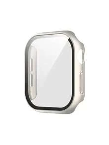 Compatible Screen Protector Case Compatible With Apple Watch Watch Series 1 / 2 / 3 / 38 / 42 Mm Metal Case Compatible With Apple Watch 38mm 40mm 41mm 42mm 44mm 46mm 49mm - Starlight - View 7