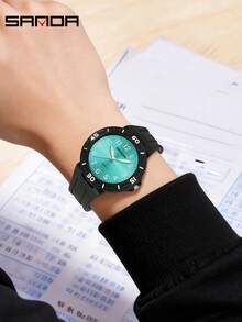 SANDA Women Student Casual Analog Quartz Watch, Ladies Luminous Pointer Simple Fashion Sport Silicone Strap Wristwatch For Girls - One Size Fits All - View 9