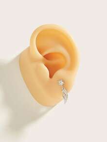 1pc Fashion Exquisite Diamond Wing Pendant Stainless Steel Stud Earrings Suitable For Women Daily Wear - Wing - View 4