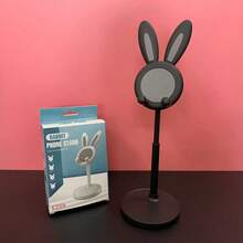 Adjustable Foldable Rabbit Shaped Bathroom Bathtub Phone Holder, Cute Desktop Phone Stand, Adjustable Rabbit Phone Holder - Perfect Desktop Decor For Students And Slouchy Days - Multicolor - View 20