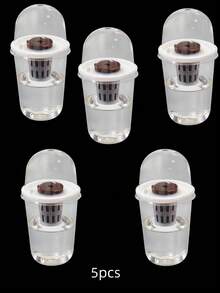 10pcs - Hydroponic Planting Pots, Transparent Cylindrical Plastic Planting Pots - Hydroponic Planting Set, High Transparency Hydroponic Cups, Transparent Design For Easy Root Growth Observation, Perforated Design To Promote Ventilation And Prevent Root Suffocation, Suitable For Hydroponic Plant Propagation, Can Be Used As Office, Home Or Garden Decor. - A - View 13