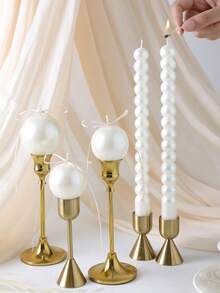 2pcs Pearl Shaped Candles European Style Wedding Candlelight Dinner Taper Candles Premium Gift Fragrance Candles - Multiple Styles - View 10