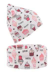 2pcs Baby Knitted Hat And Scarf Set, Cartoon Pattern Children's Double-Layer Hat + Single-Layer Scarf, Suitable For Boys And Girls All Seasons - Multicolor - View 7