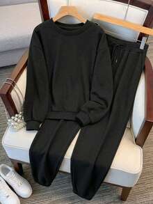 Women Two-Piece Outfits - Black - View 2