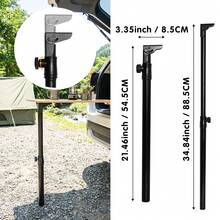 Adjustable Folding Table Legs - 90° Angle Metal Replacement Table Legs, Multi-Functional Use For Car Trunk Party / Beach Picnic / Hiking Camping All-Scenario, Suitable For Camping Table, Laptop Desk And Coffee Table Legs Accessories - Durable Metal Structure No Wobble And Ultra-Lightweight, Portable Folding Camping Table Legs - Multicolor - View 3