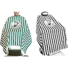 1pc Barber Cape, Black And White Striped, Salon Hairdressing Apron, Waterproof Adjustable. (Gir Product, Hairdressing Tool) - Multicolor - View 1