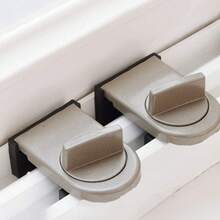 1pc Aluminum Alloy Sliding Door & Window Lock, Anti-Pinch, Anti-Theft, Anti-Fall And Safety Lock - Multicolor - View 9
