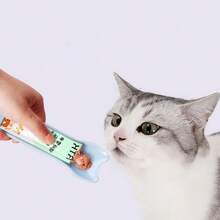 Cat Treat Squeeze Spoon, Cat Treat Feeder, Suitable For Lickable Cat Wet Food, Pet Liquid Snack Feeding Tool - Multicolor - View 2