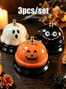 3pcs Halloween Cartoon Bell Decor, Suitable For Desktop Daily Display And Car Accessories, Perfect For Halloween Home Decor, Halloween Party Decoration, Halloween Gifts, Halloween Table Decoration, Halloween Room Decoration - One Size Fits All - View 13